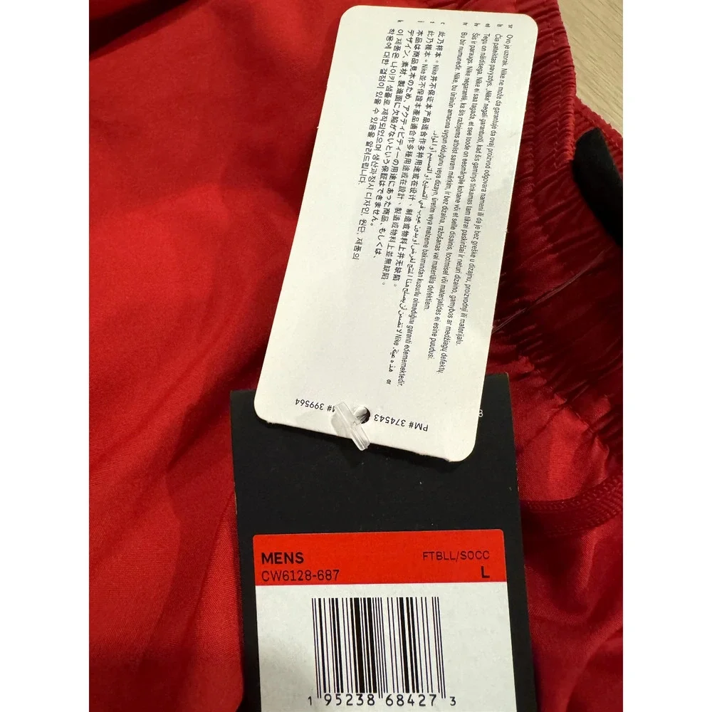 Nike Dri-Fit Woven Soccer Pants Mens Size Large Red Mesh Inner Vents CW6128 687